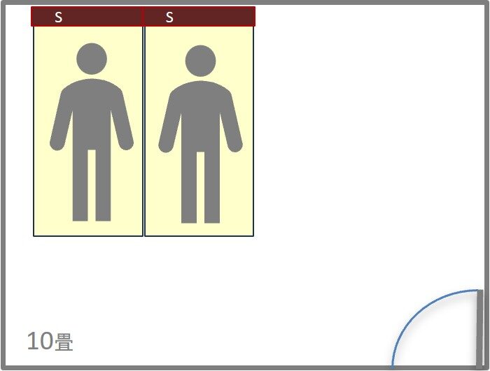 10畳シングル2台（キング）